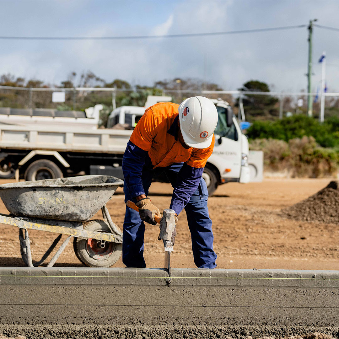 Quantum Civil construction contractor working on civil project