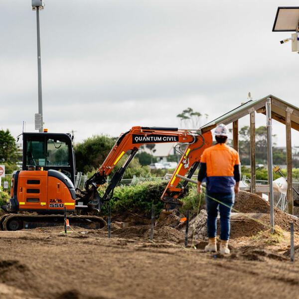Plant equipment hire from Quantum Civil in Melbourne, Geelong and across Victoria