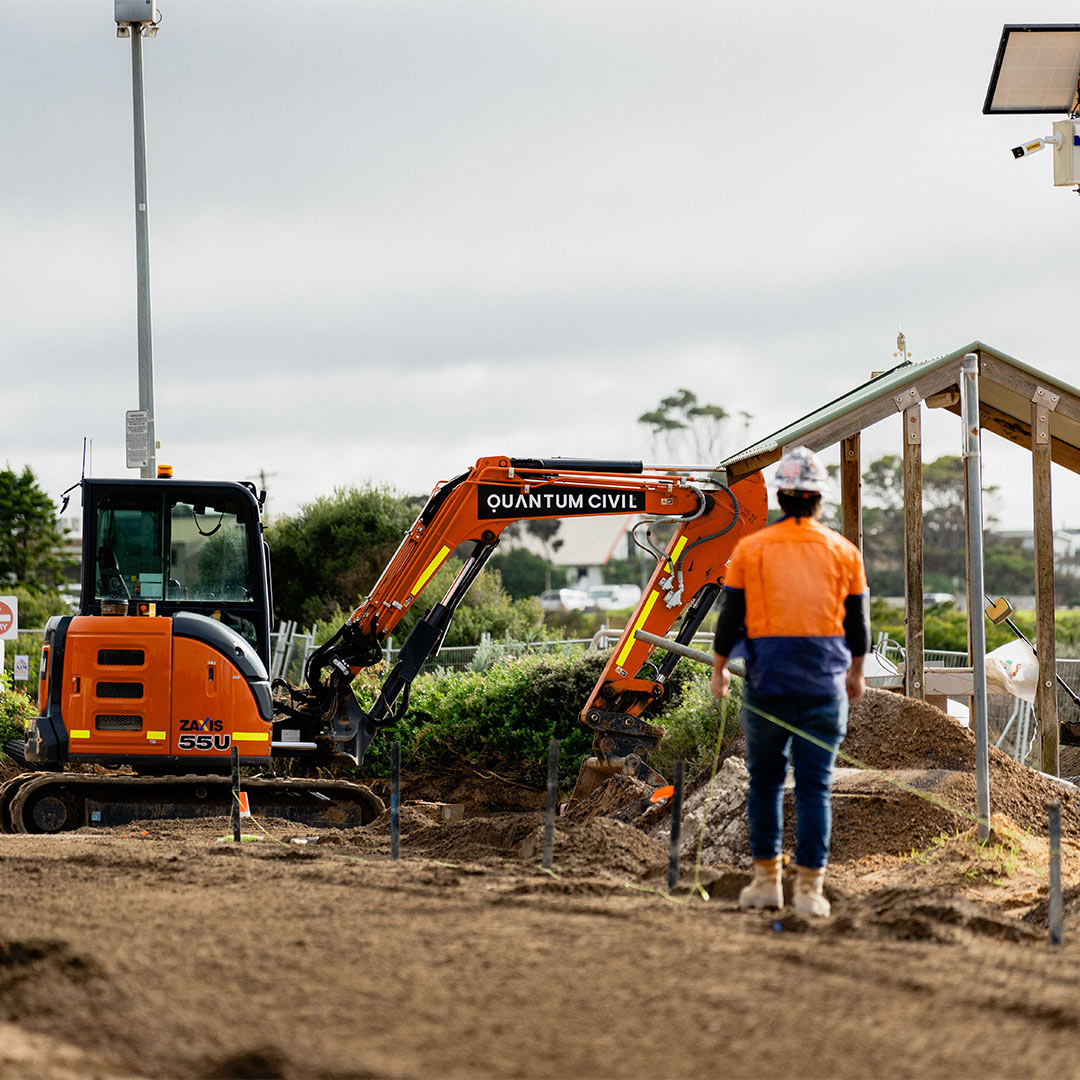Plant equipment hire from Quantum Civil in Melbourne, Geelong and across Victoria