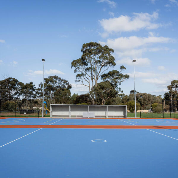 Deledio Netball court revitalisation, Dunolly by Quantum Civil community construction contractors