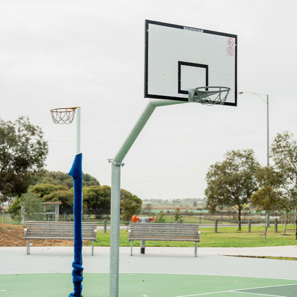 Half court basketball construction in Altona by Quantum Civil