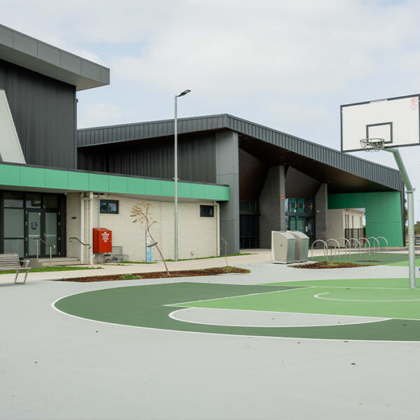 Half court basketball construction in Altona by Quantum Civil