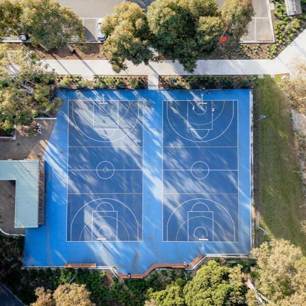 Basketball & netball courts in Flemington by Quantum Civil - experienced community construction contractors