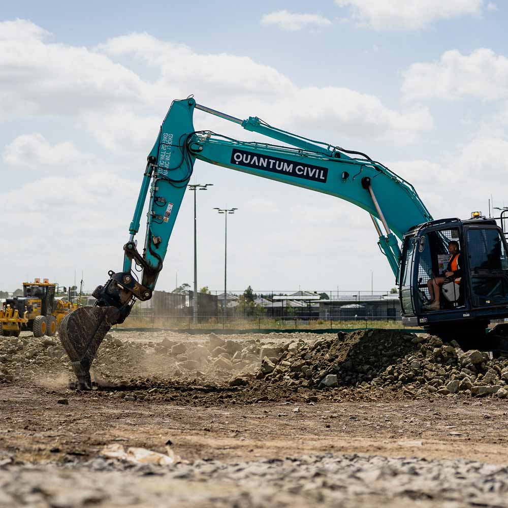 Ground improvement works by Quantum Civil in Geelong